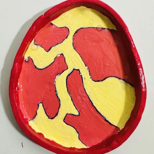 air dry clay trinket tray