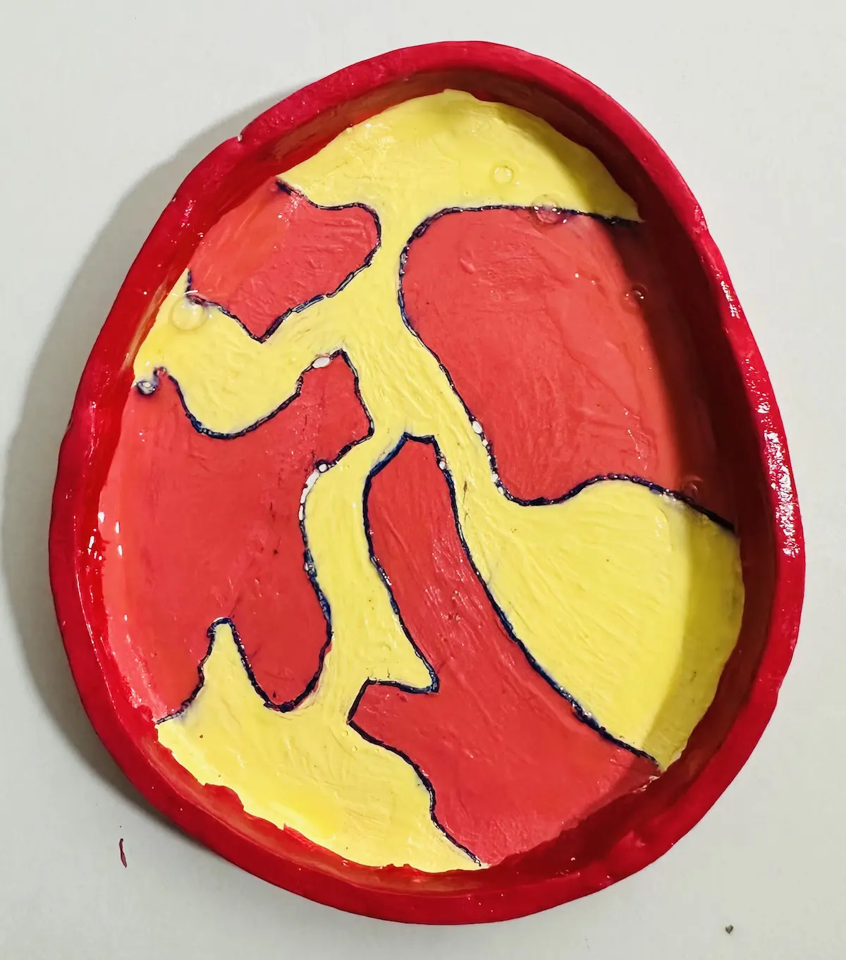 air dry clay trinket tray
