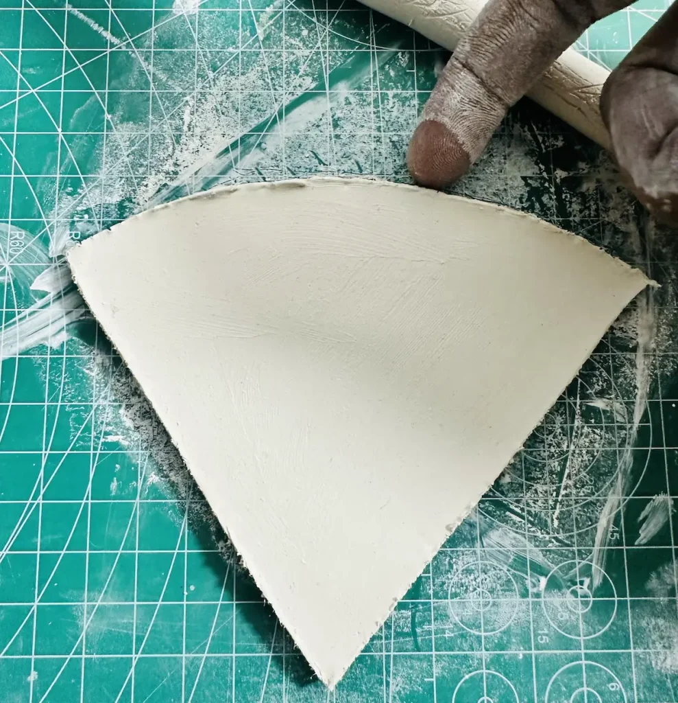tapping water over the scored edges