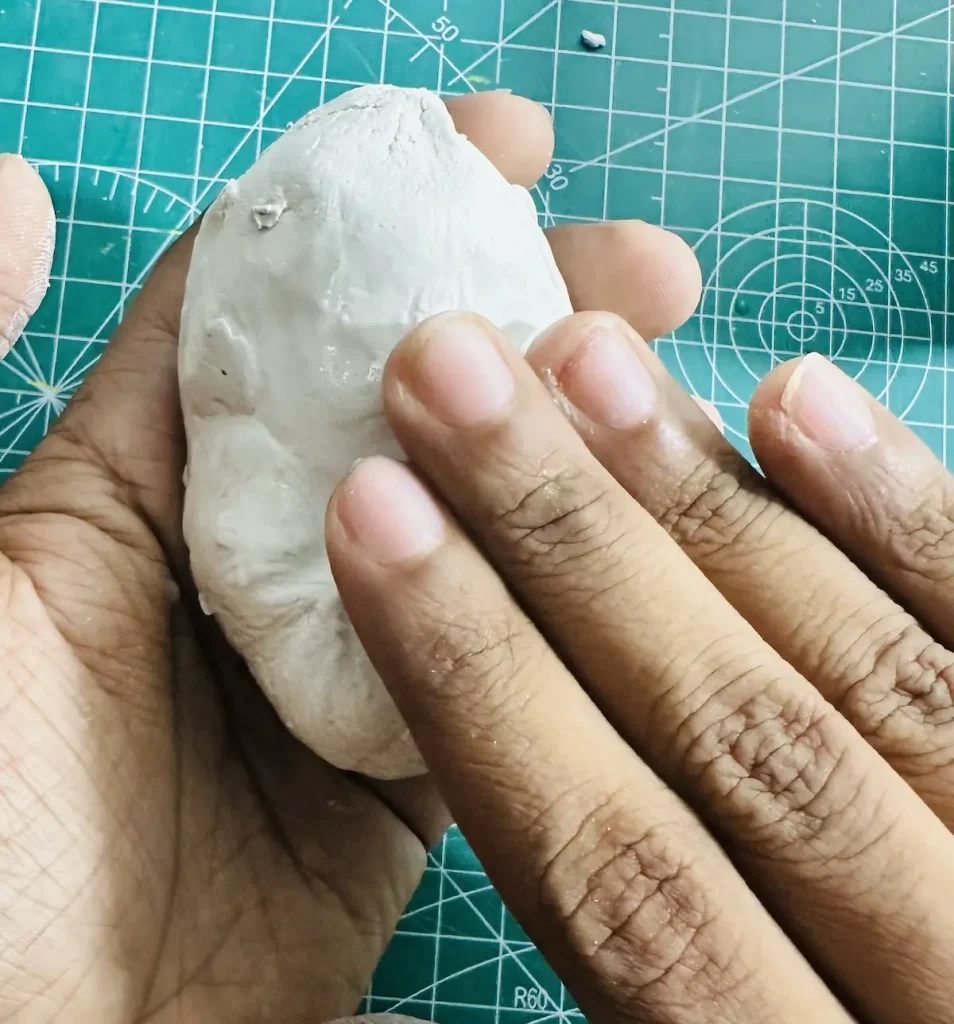 2. conditioning the air dry clay