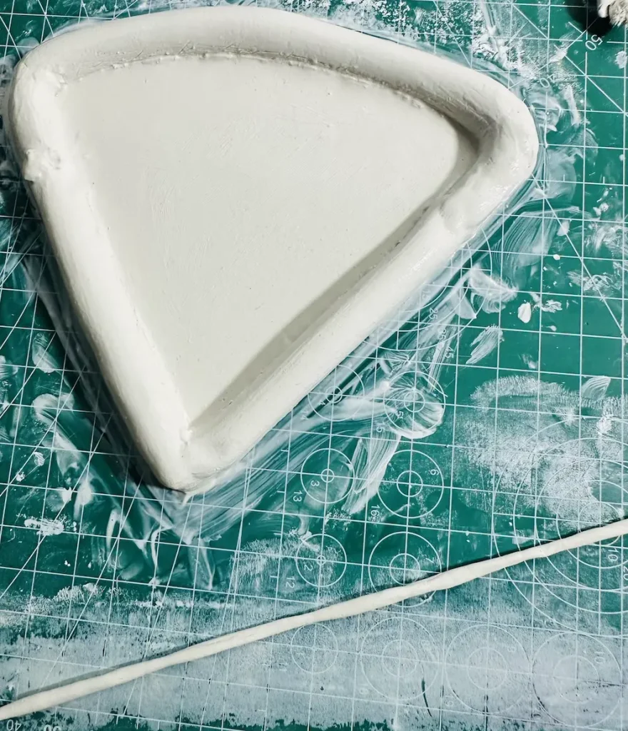 making the clay coil