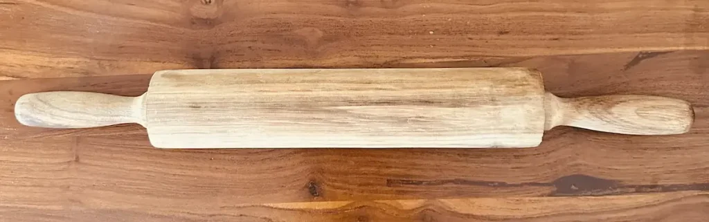 kitchen rolling pin I used in the begining