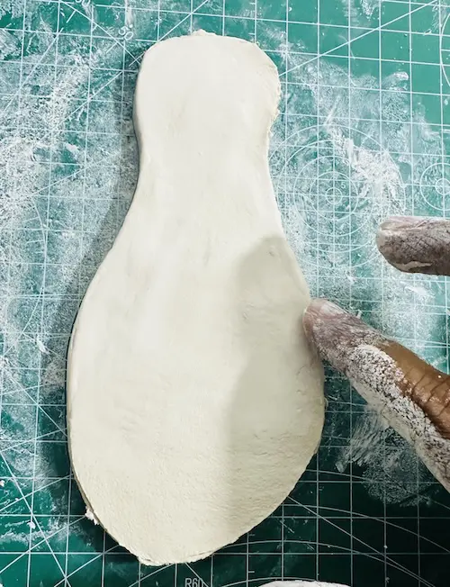 Smoothing papaya tray base