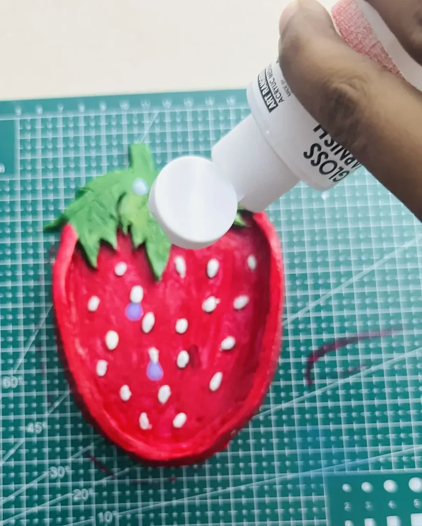 adding gloss varnish