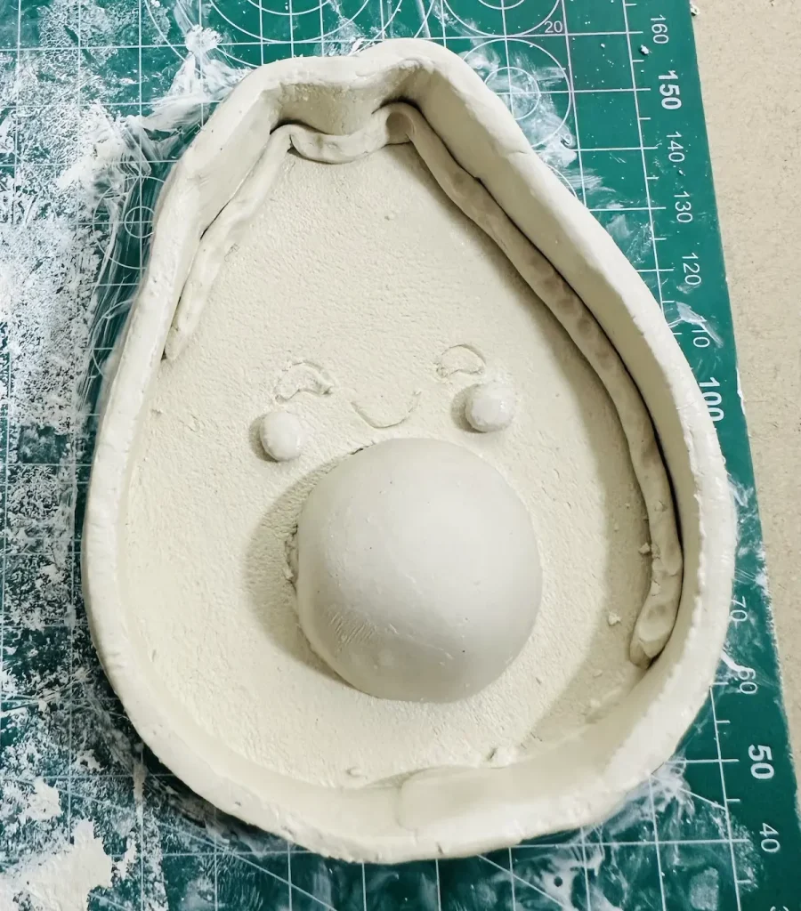 adding thin clay coil seam