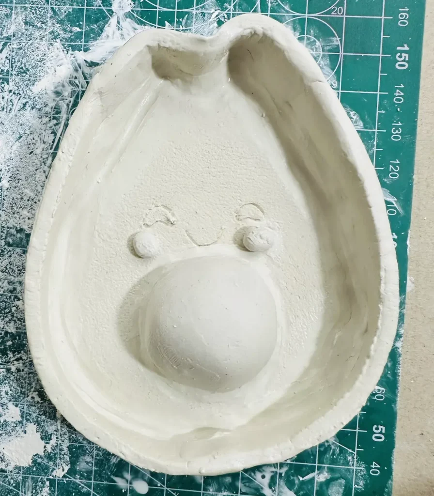 avocado tray after smoothing