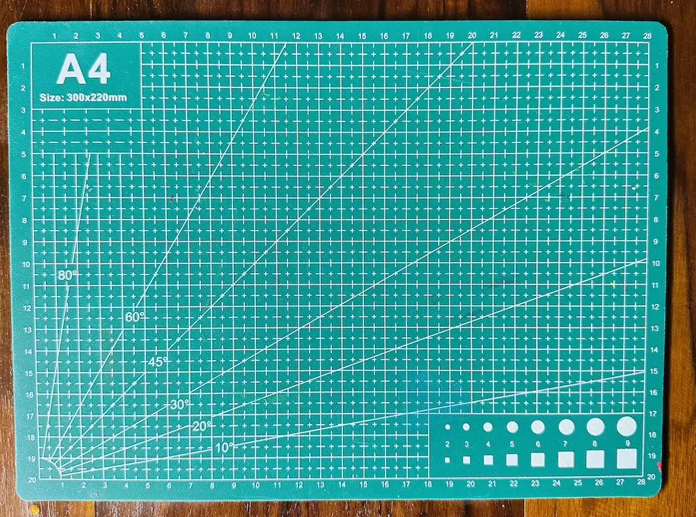 back side of my PVC mat