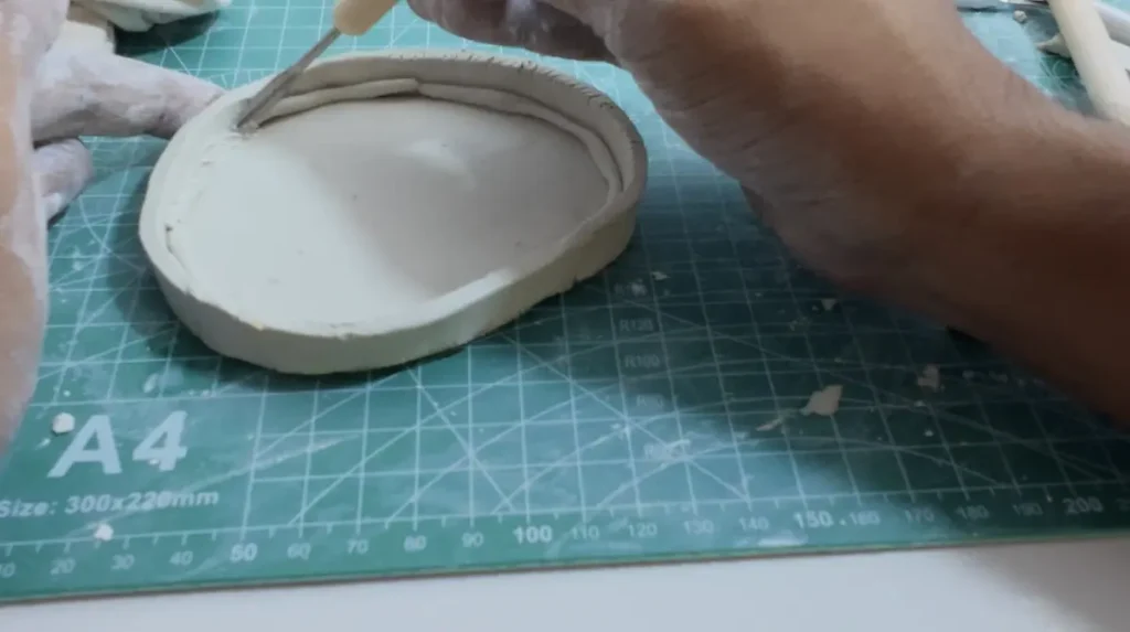 blending and smoothing the thin seam