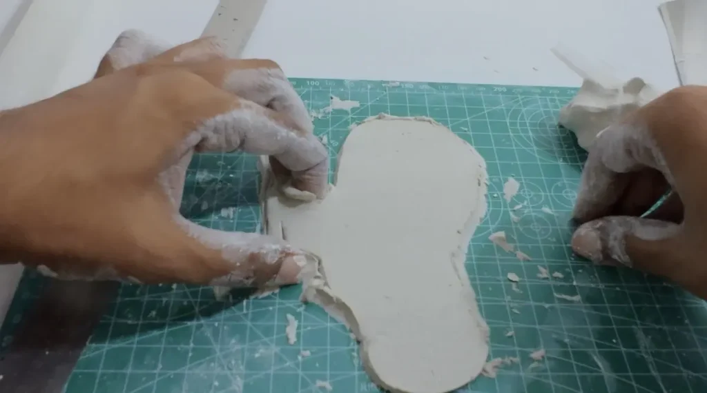 clay stuck to the surface - failed attempt 2