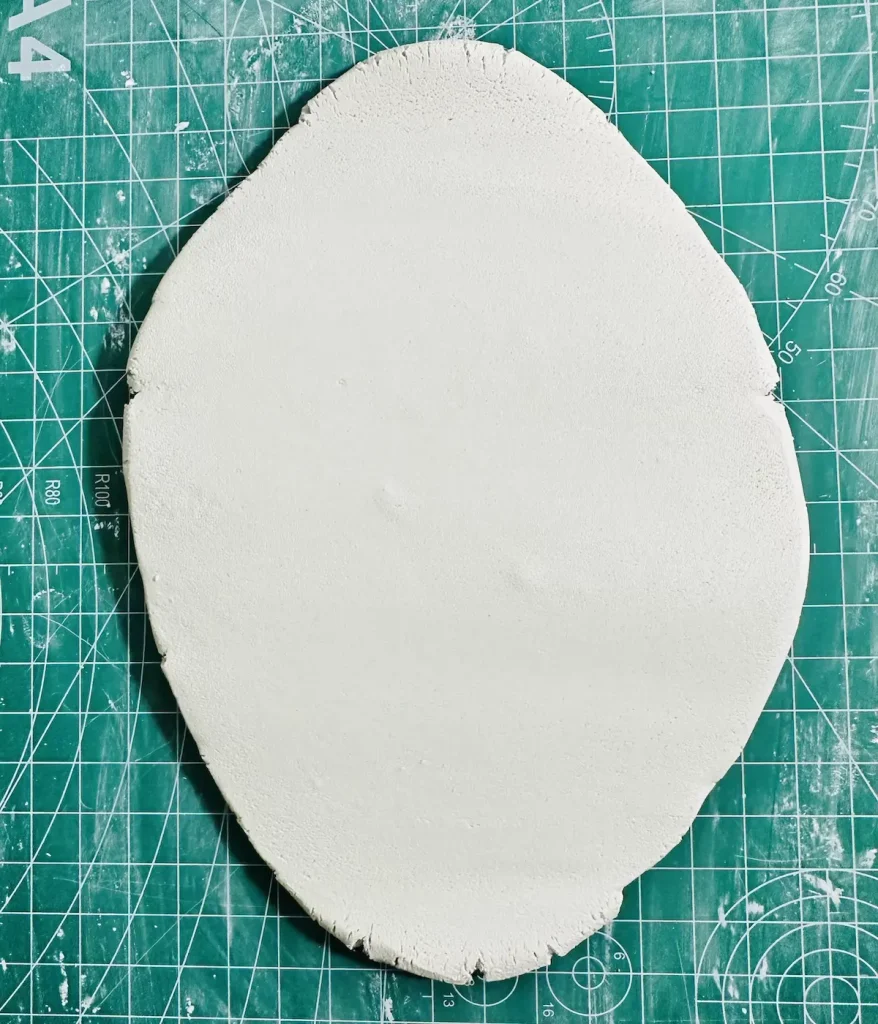 clay teared apart around the edges