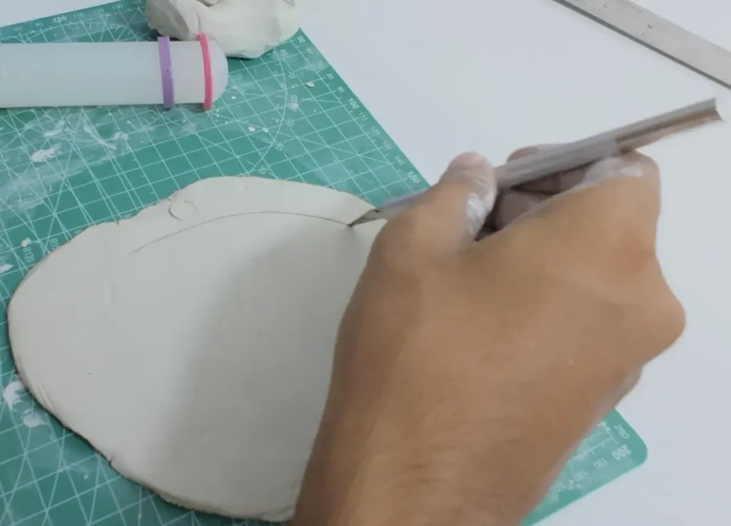 cuttng the pond base shape