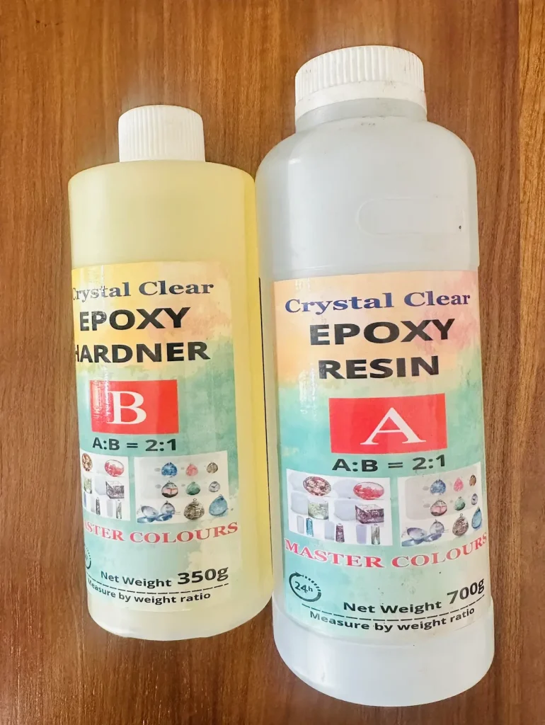 epoxy resin with its hardener