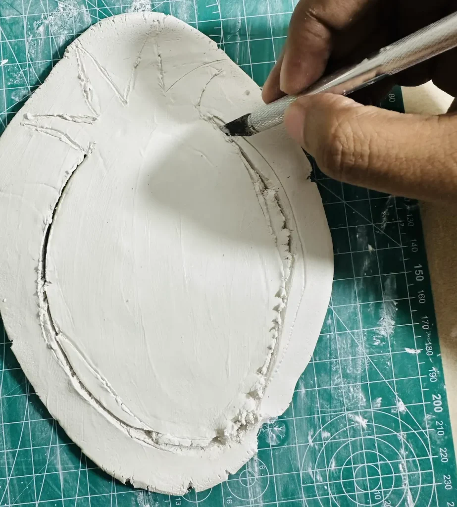 freehand cutting is so hard with wet clay