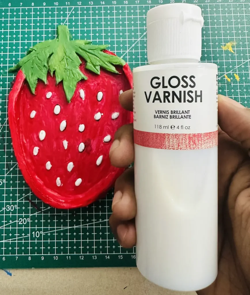 gloss varnish I used for sealing