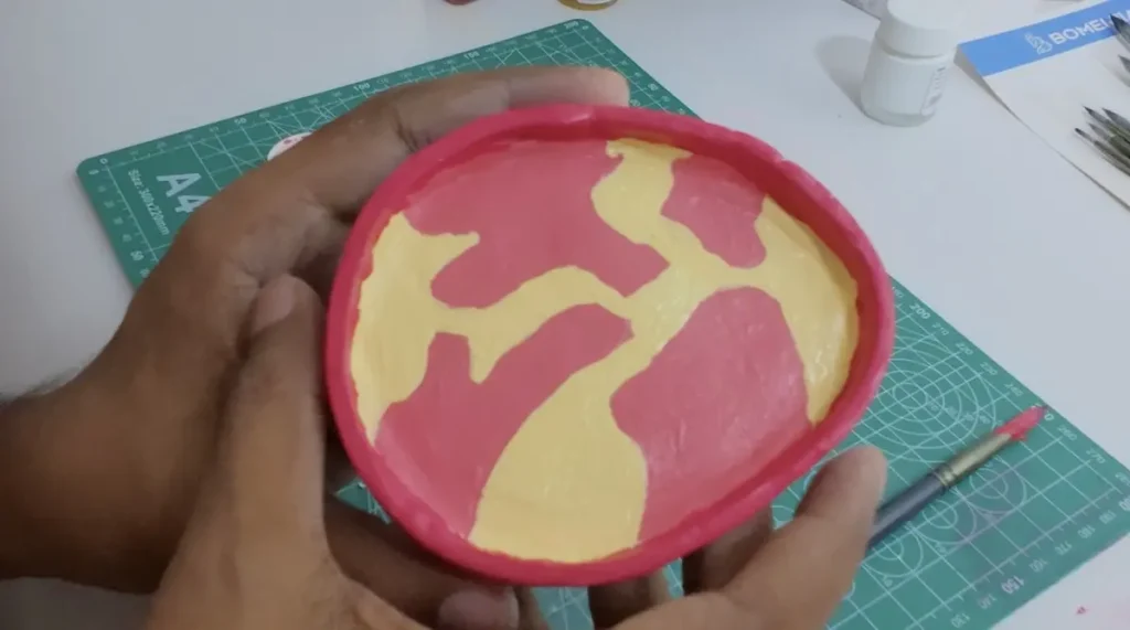 painted clay trinket tray