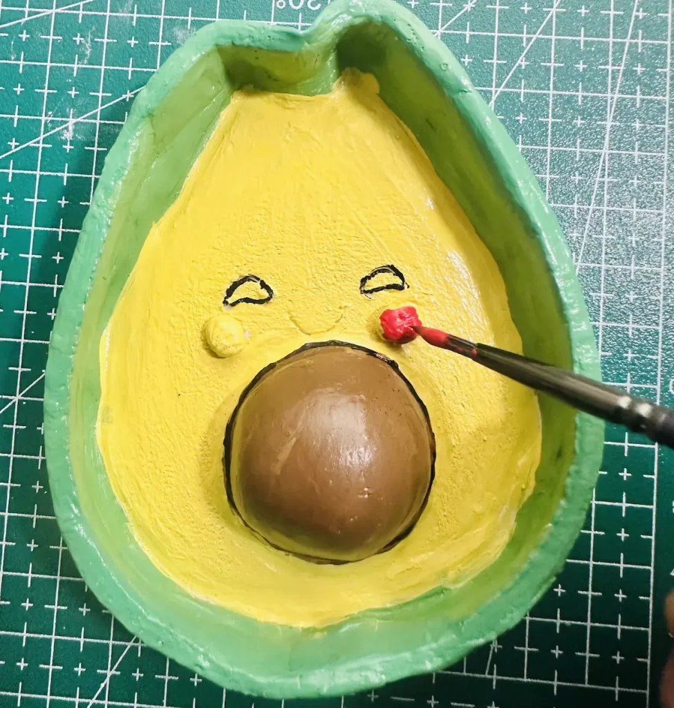 painting the blushing cheeks
