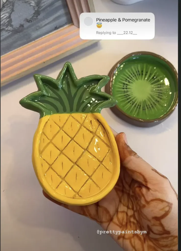 pineapple trinket tray I planned to make