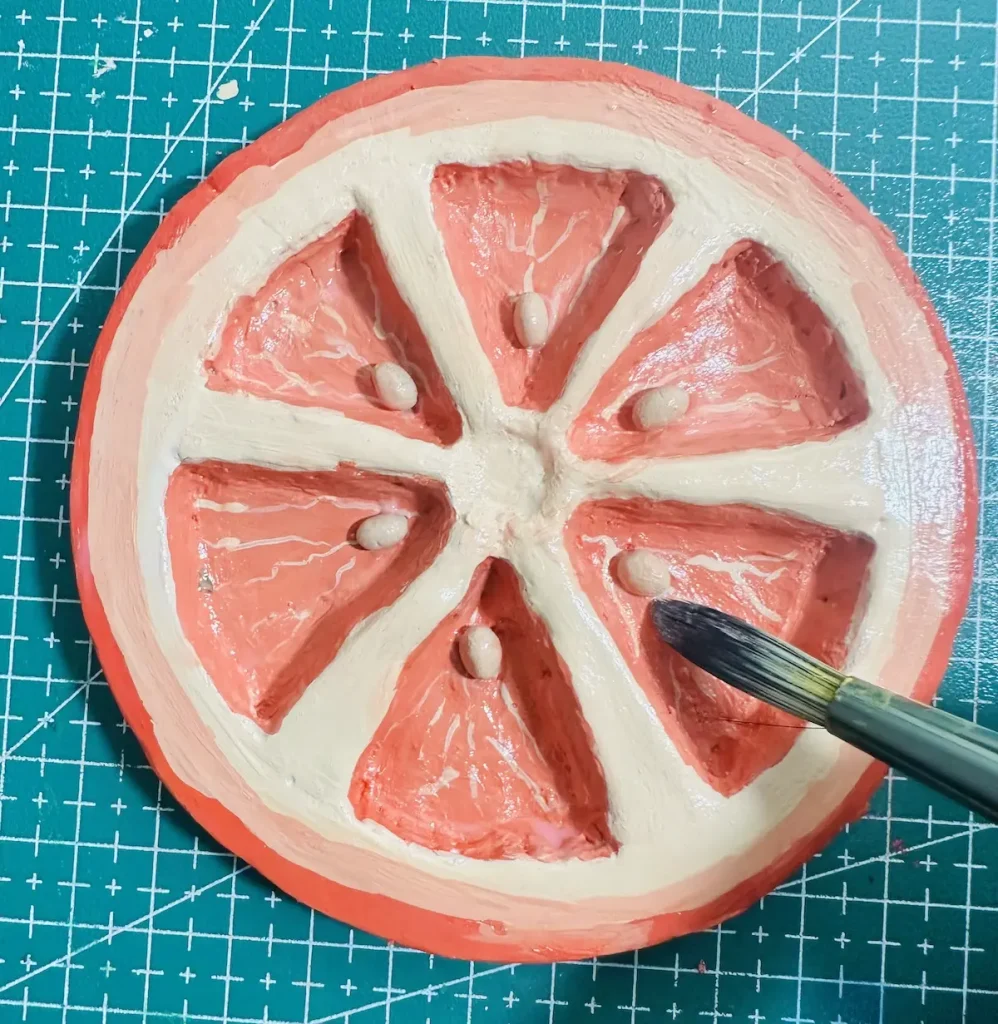 sealing the orange trinket tray