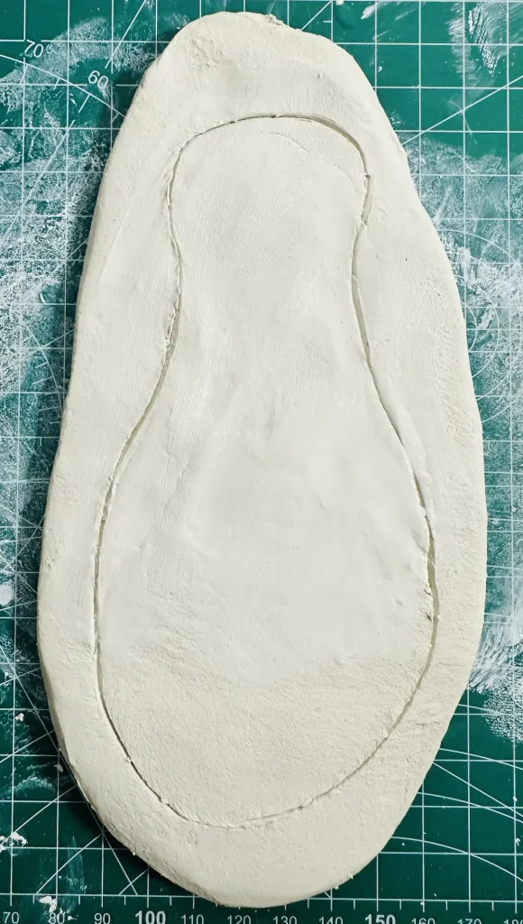 tracing the papaya tray base