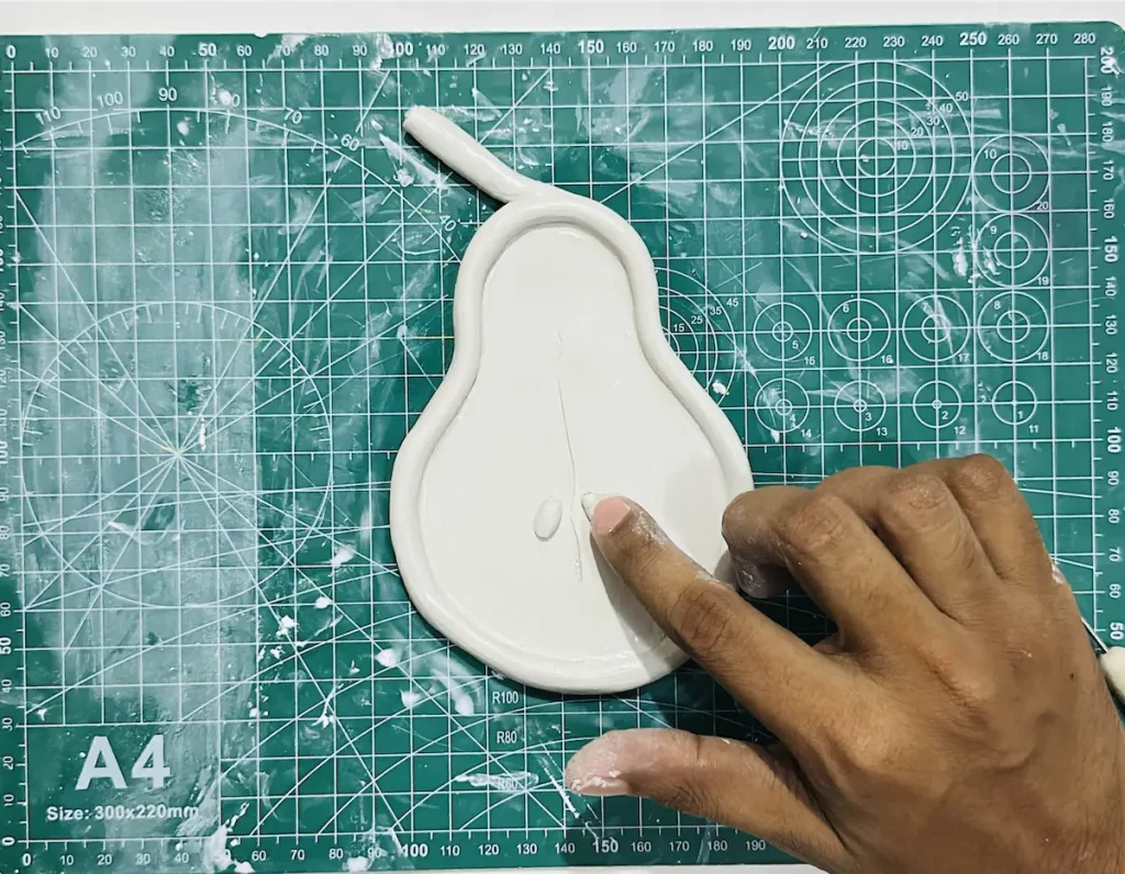 attaching clay seeds