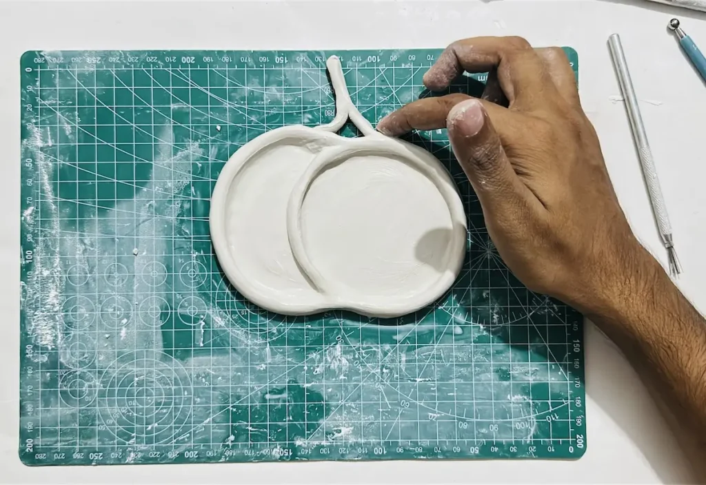 attaching the cherry stem