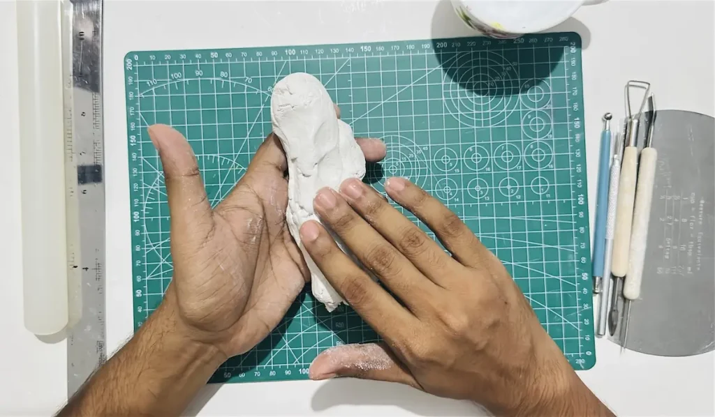 conditioning the clay