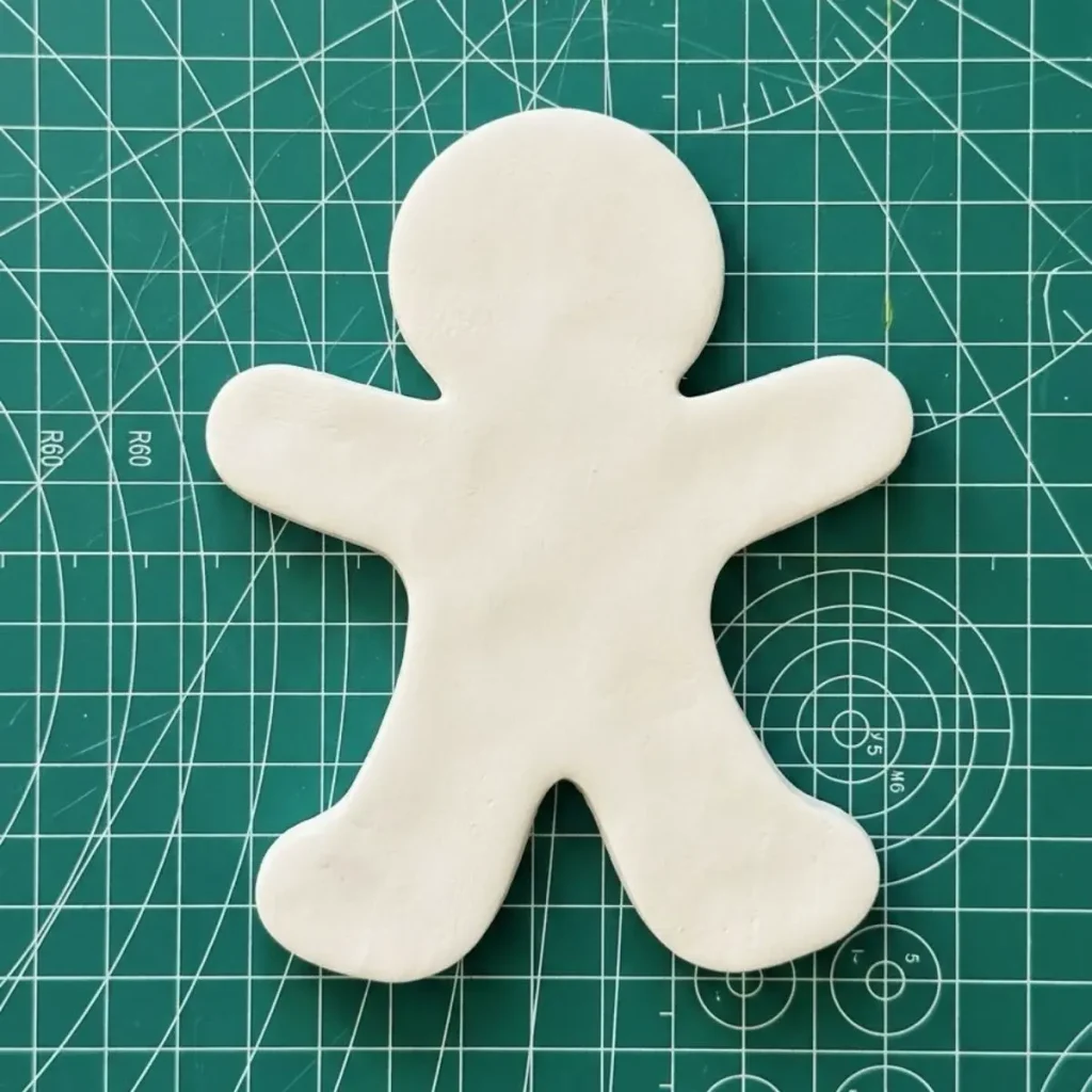 gingerbread man made without using cutters