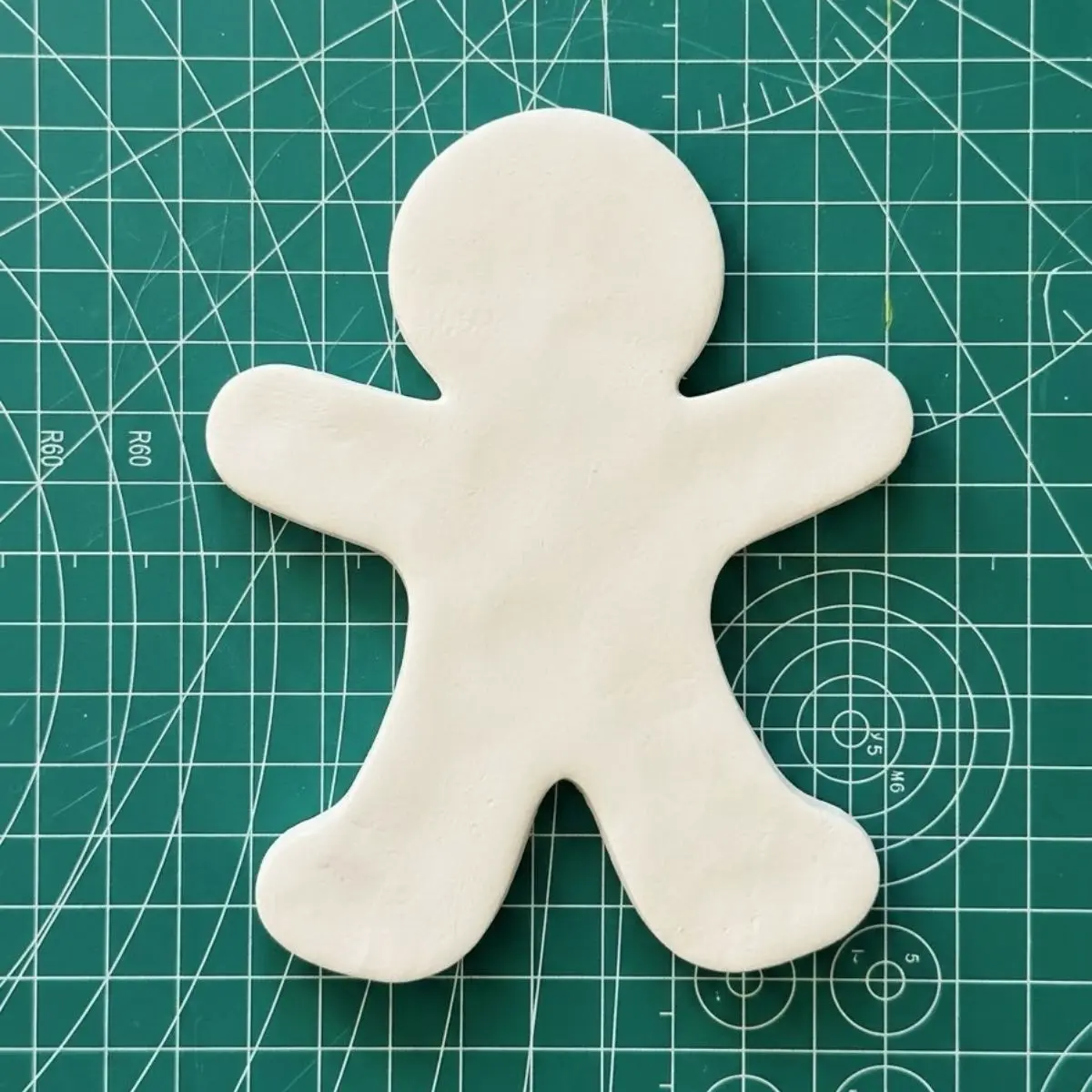 gingerbread man made without using cutters