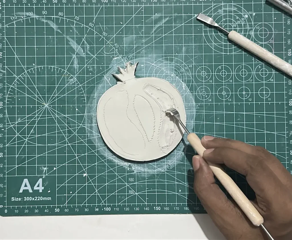 hollowing out the clay