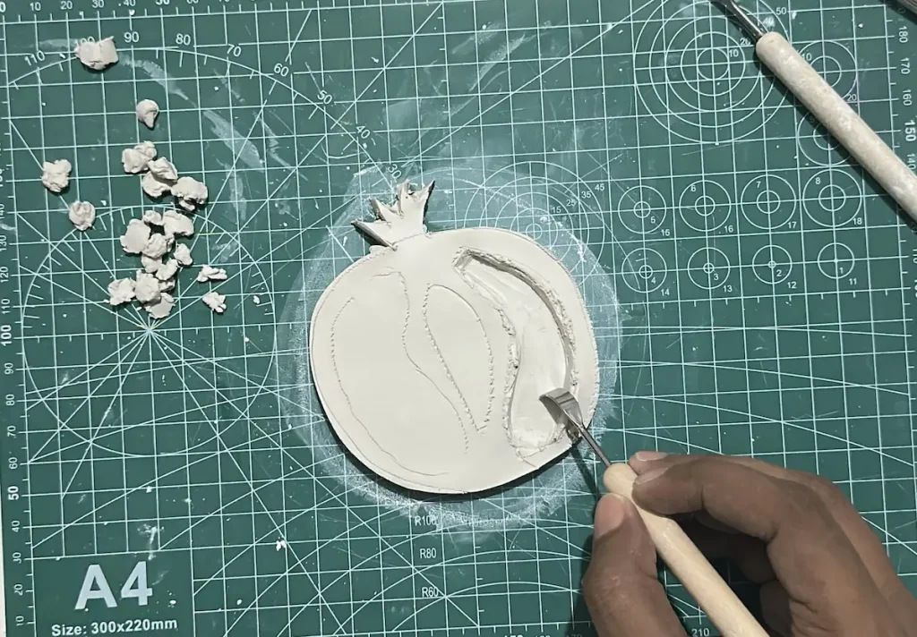 making the pomegranate chambers
