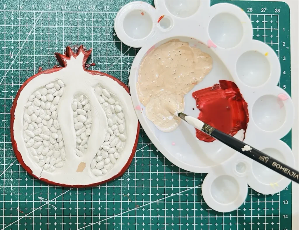mixing paint for the membrane
