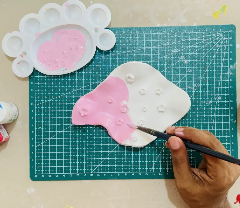 painting the main dish base