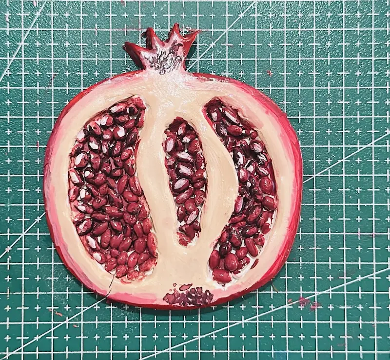 sealed pomegranate trinket tray