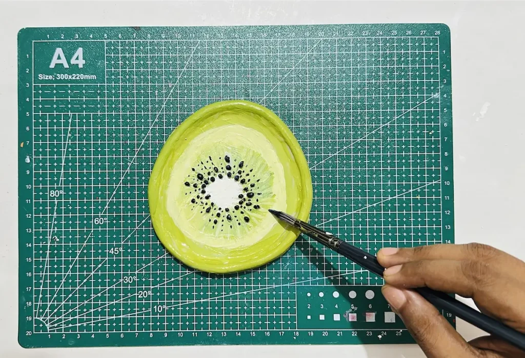sealing the kiwi trinket tray