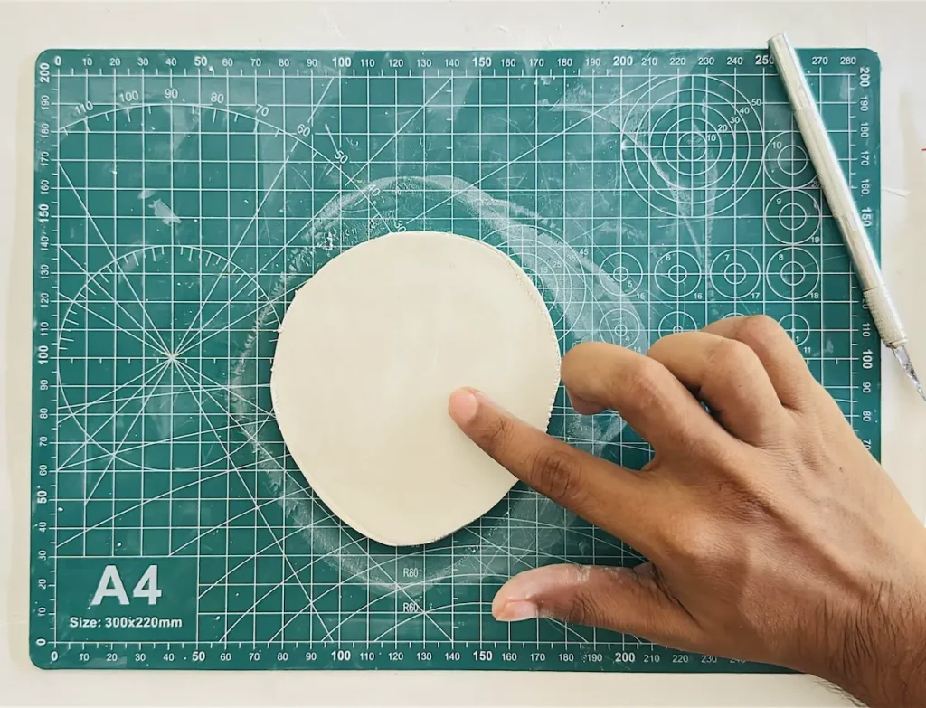 smoothing out the tray base