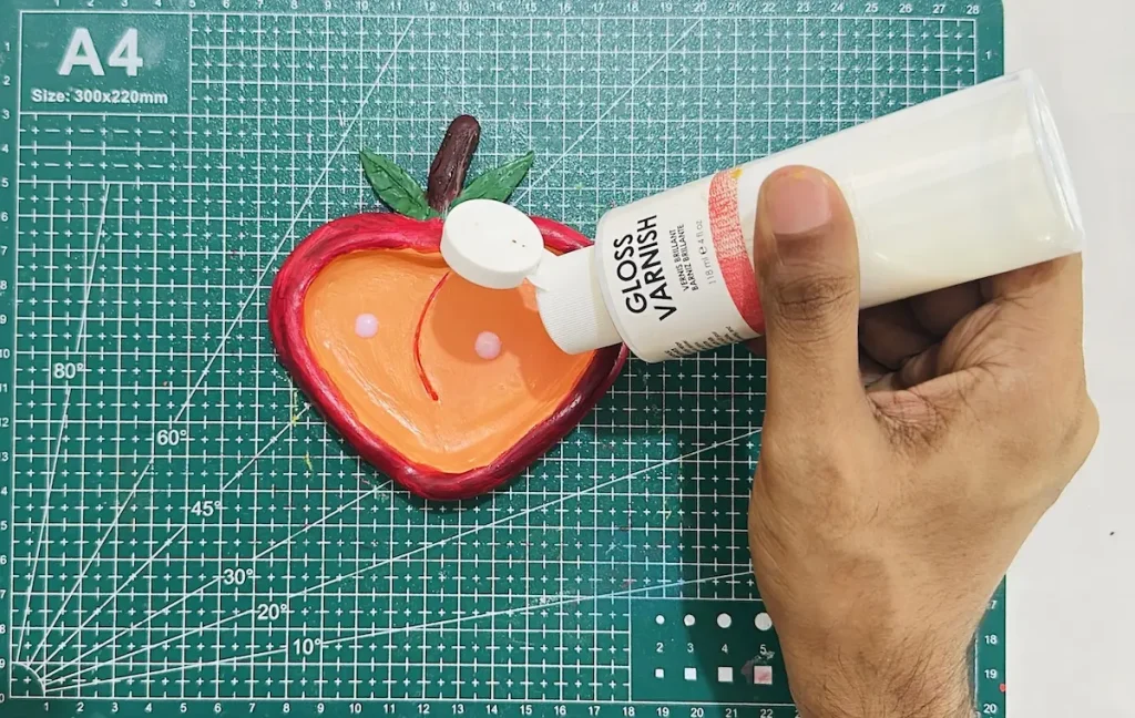 adding gloss varnish