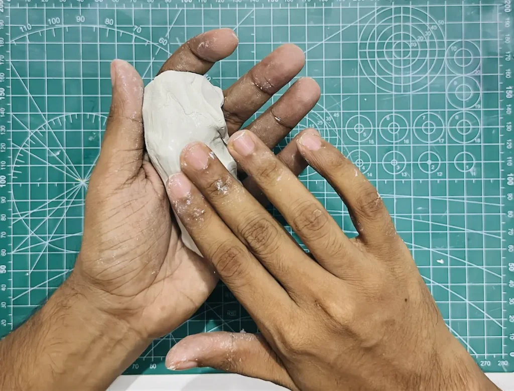 conditioning the air dry clay