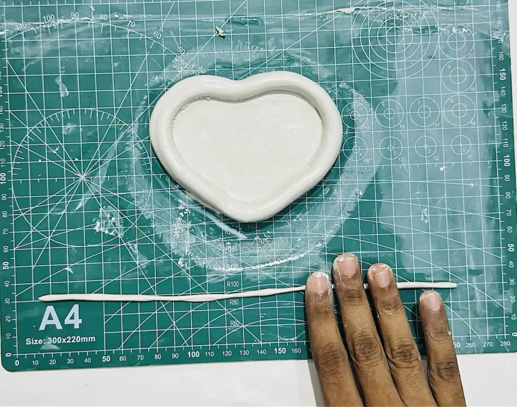 making the thin clay coil