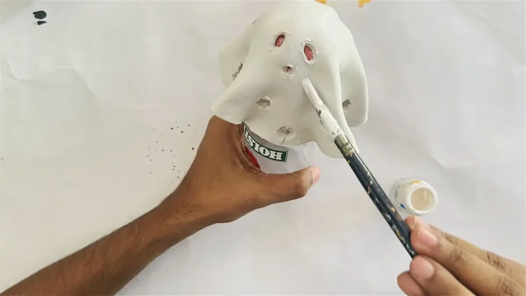 painting the clay ghost