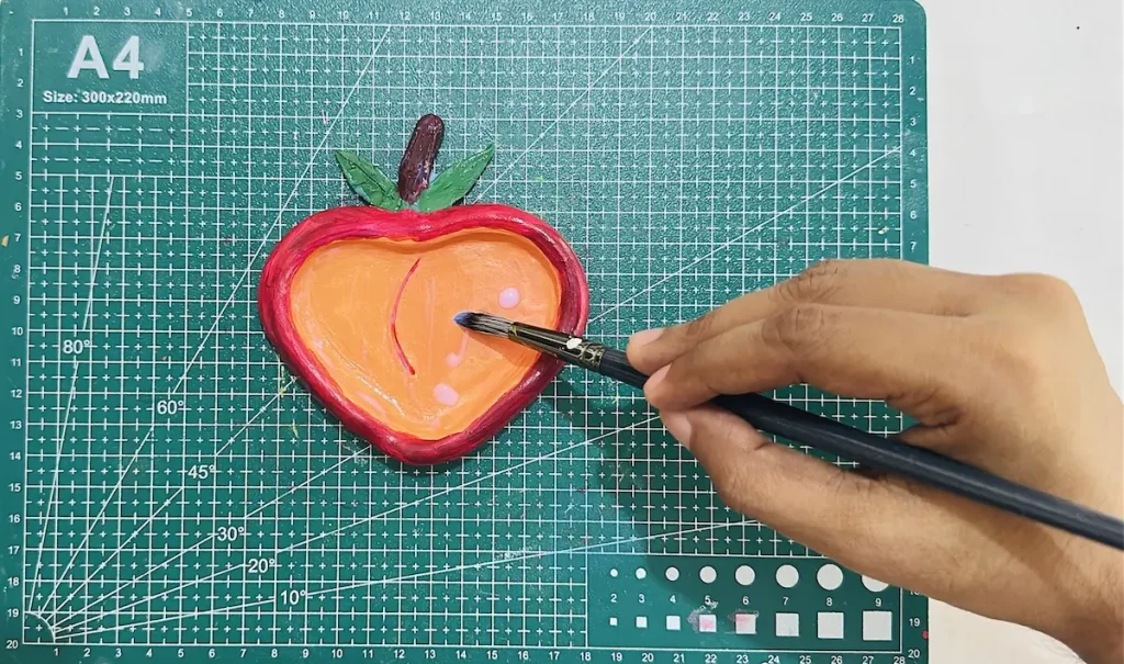 sealing the peach trinket tray