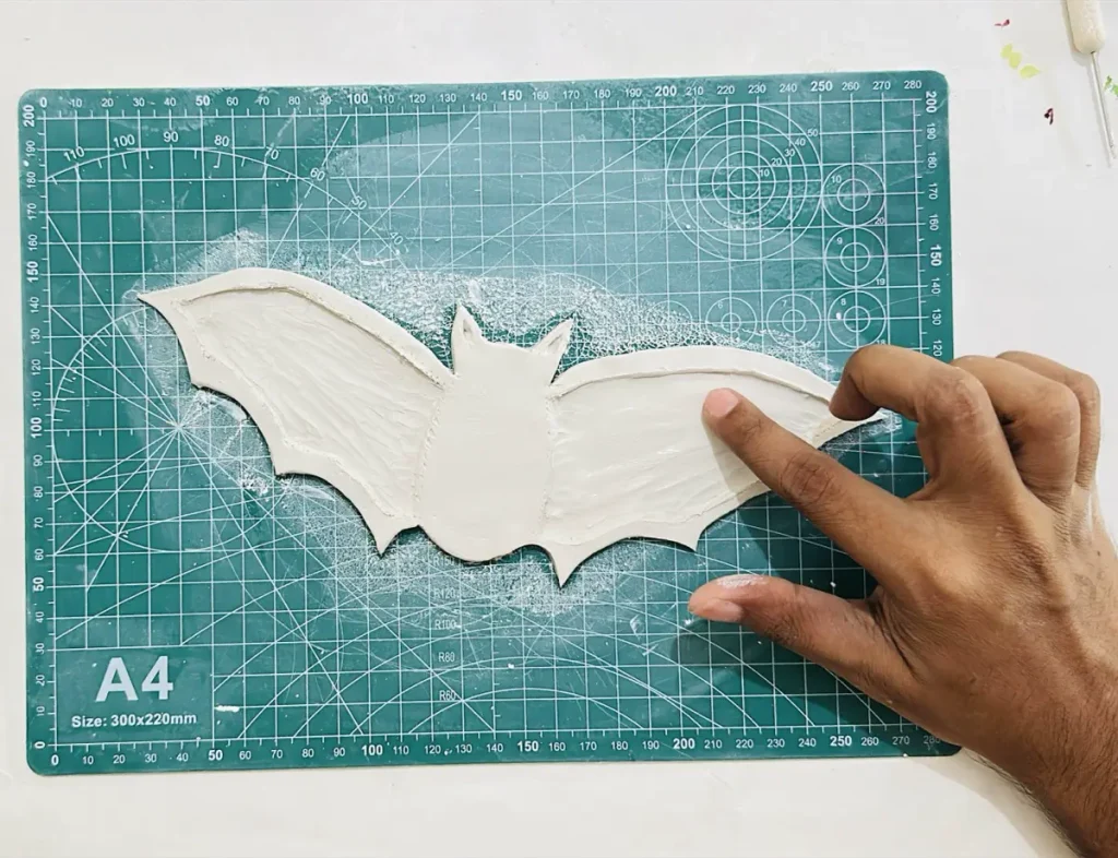 smoothing out the hollowed bat wings